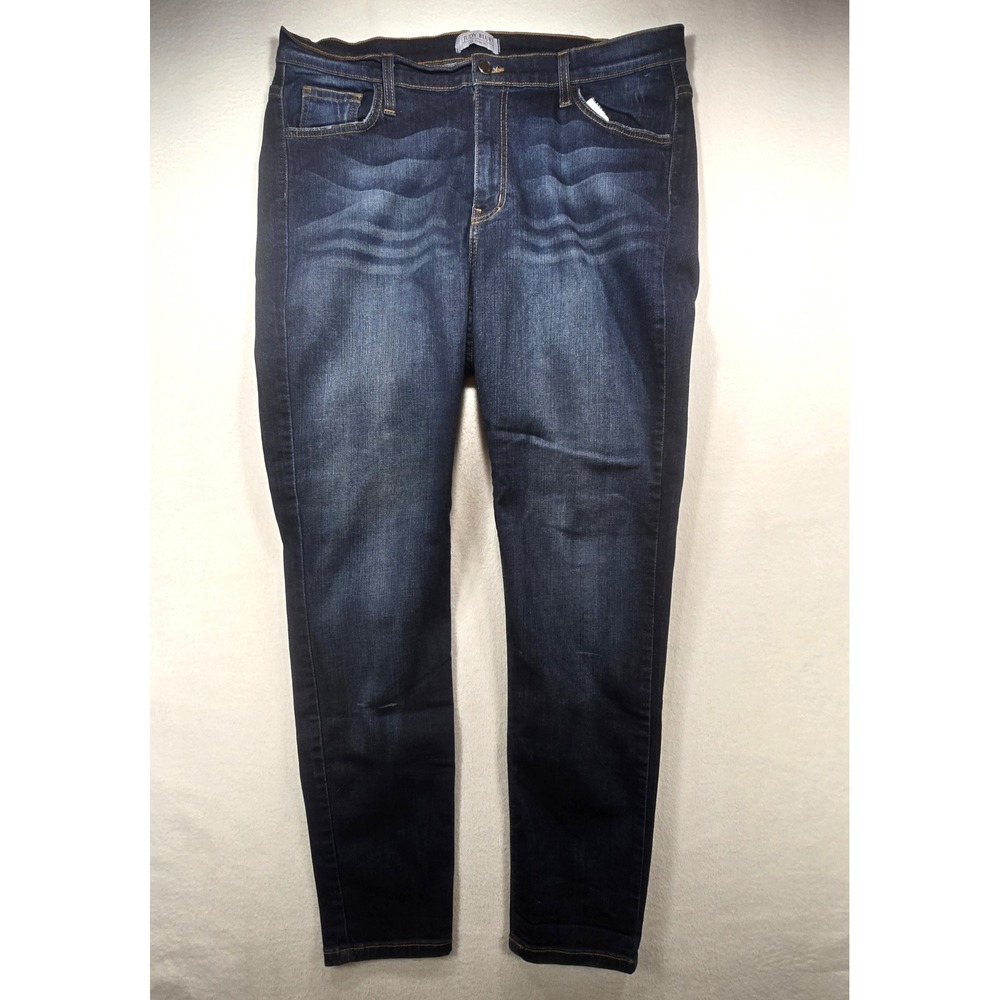 Judy Blue Skinny Jeans Dark Wash High Rise Stretch Denim 8390 Womens 1XL